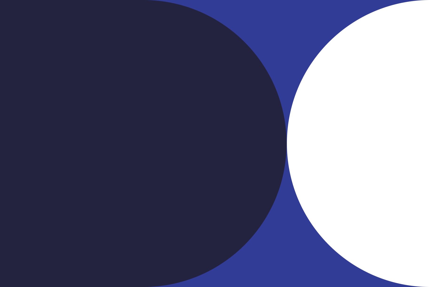 midnight shape and orange half circle