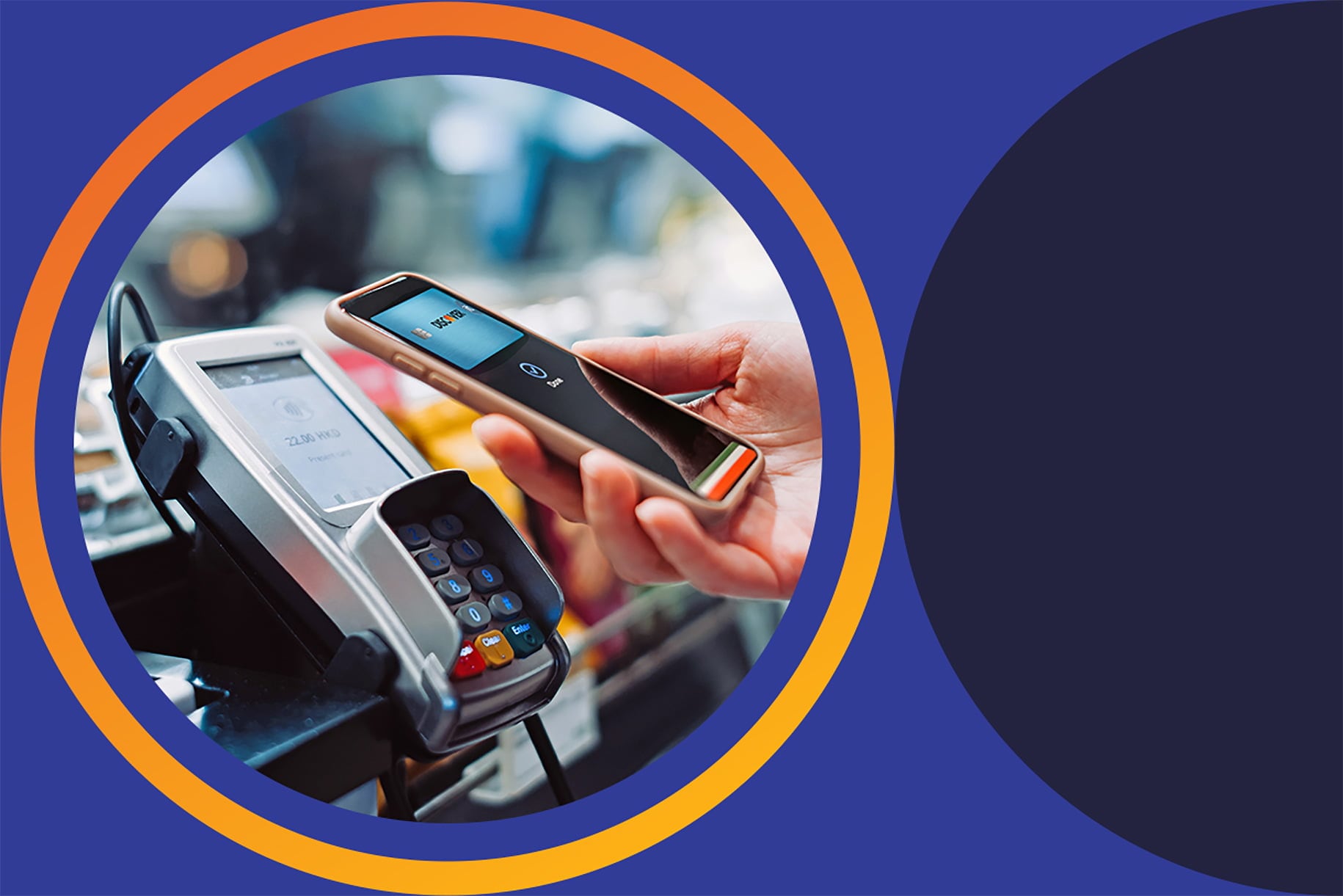 Discover in digital wallet paying at pos