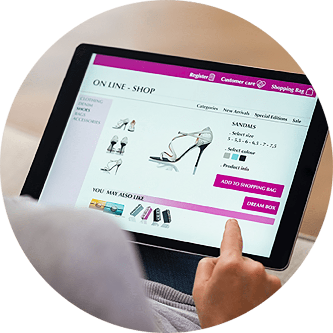 online shopping with domain restriction controls in place with stored payment tokens