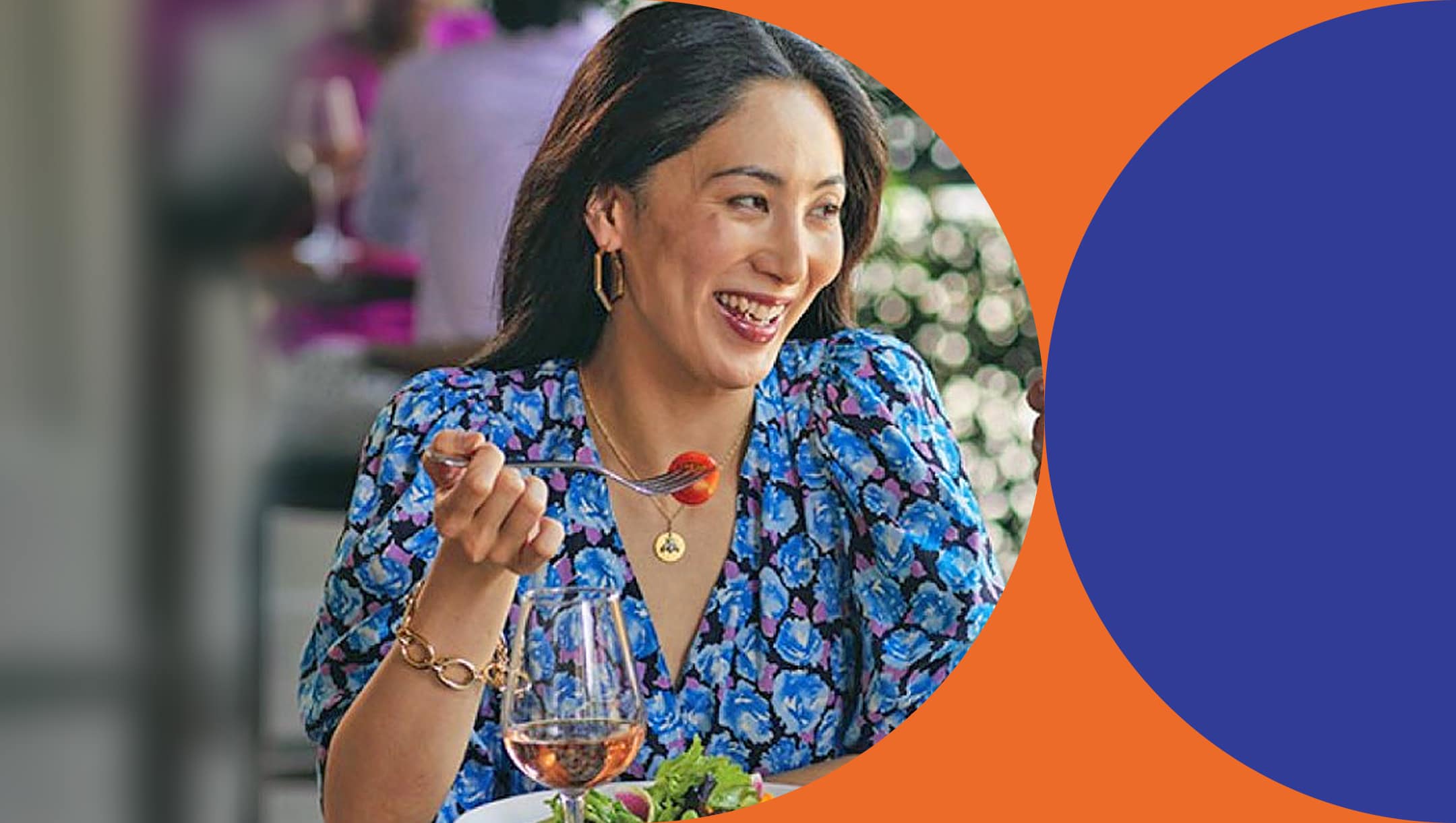 women eating at restaurant
